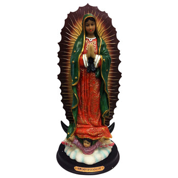 12" Resin Virgin Guadalupe Statue