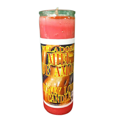 7 day custom scented Miel de Amor candle