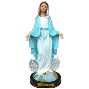 12" Resin Virgin Mary Statue