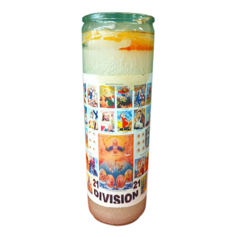 7 Day custom scented 21 Division candle
