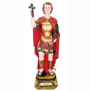 12" Resin Saint Expedito Statue