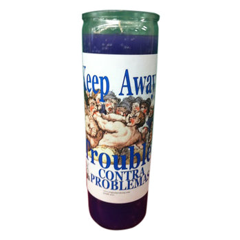 7 day custom scented Keep Away Trouble candle