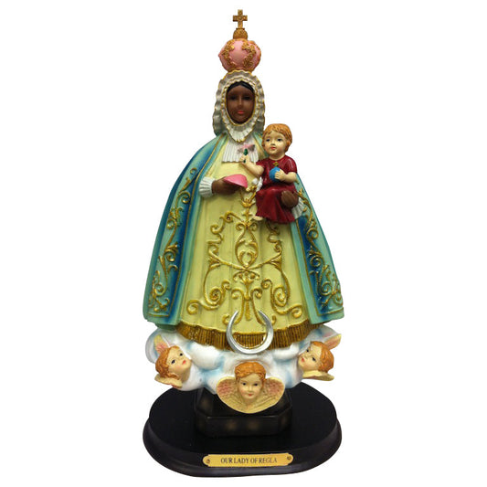 12" Resin Virgin Regla Statue