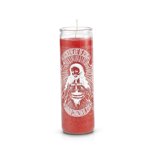 7 Day Sacred Heart of Jesus Saint Candle (Red)